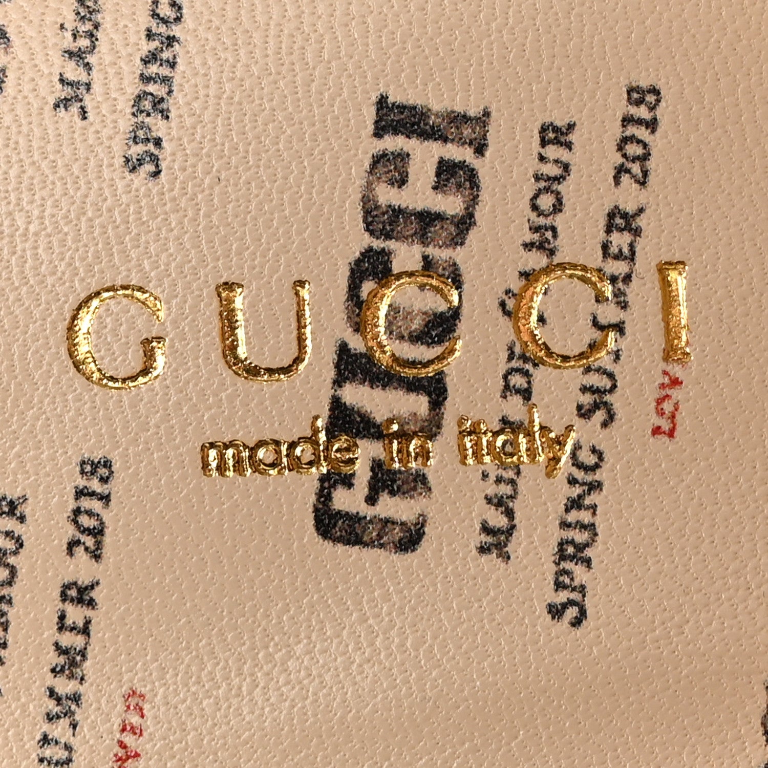 Gucci Calfskin Stamp Print Womens Princetown Slippers 39 Soy Black 7 of 11