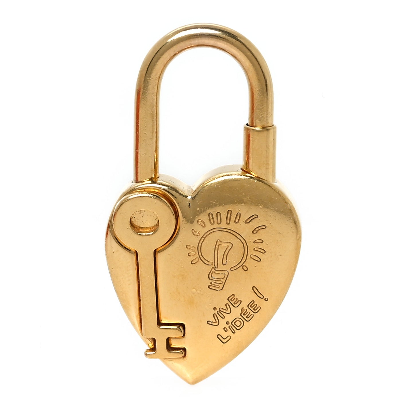 Annee De La Fantaisie Heart Cadena Lock Gold