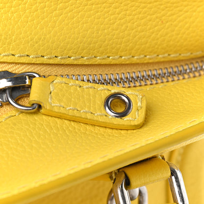 Alexander McQueen Pebbled Calfskin Mini Padlock Tote Yellow 10 of 13