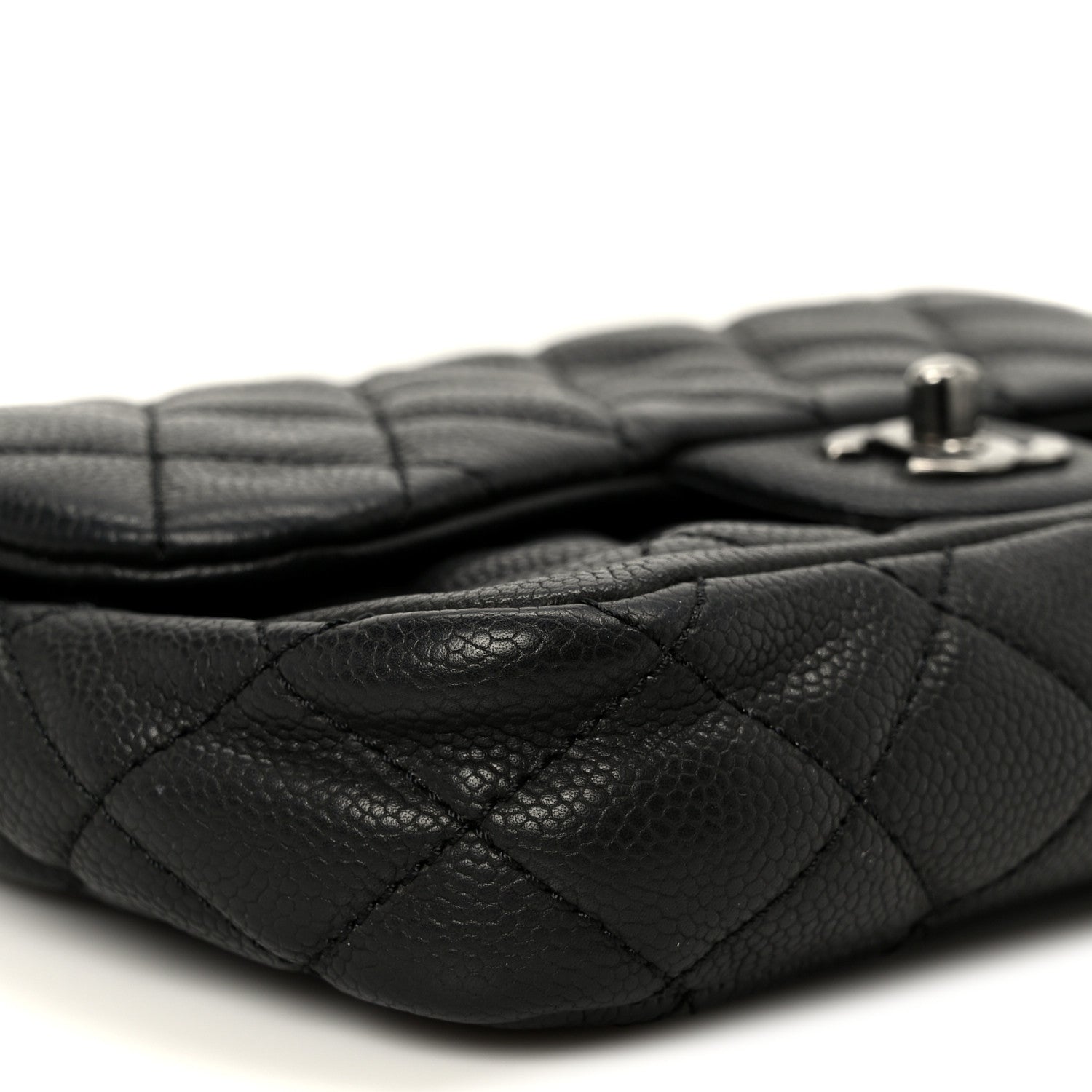 Chanel Caviar Quilted Medium Now and Forever Flap Black 9 of 10