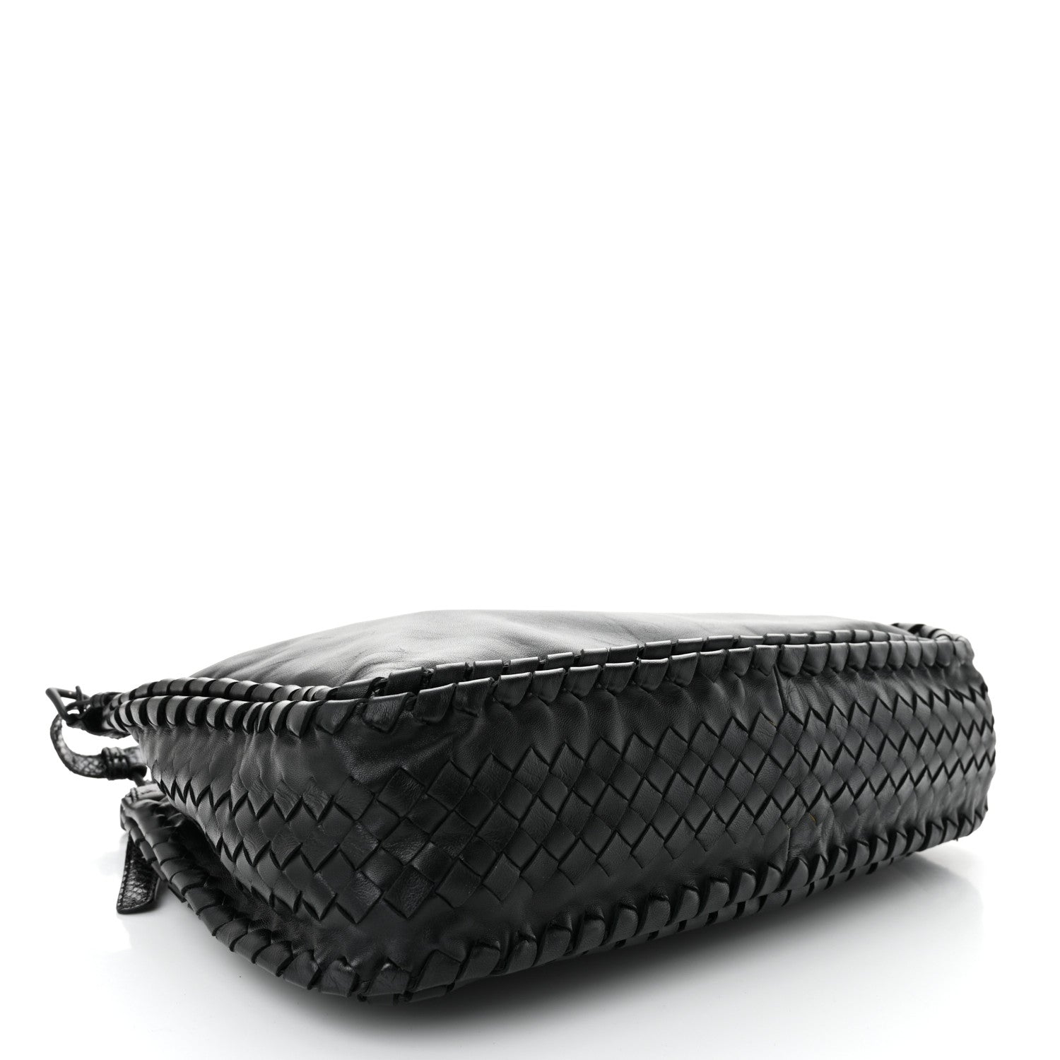 Bottega Veneta Nappa Intrecciato Snakeskin Hobo Black 4 of 10