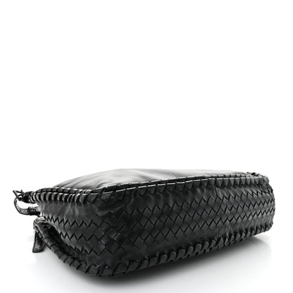 Bottega Veneta Nappa Intrecciato Snakeskin Hobo Black 4 of 10