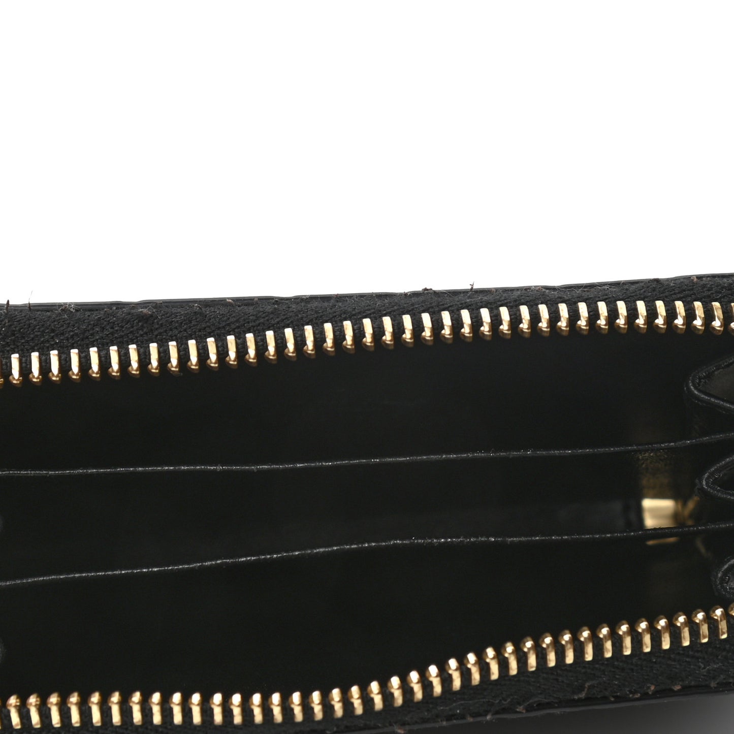 Guccissima Zip Around Card Case Black