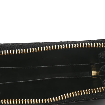 Gucci Guccissima Zip Around Card Case Black 5 of 6