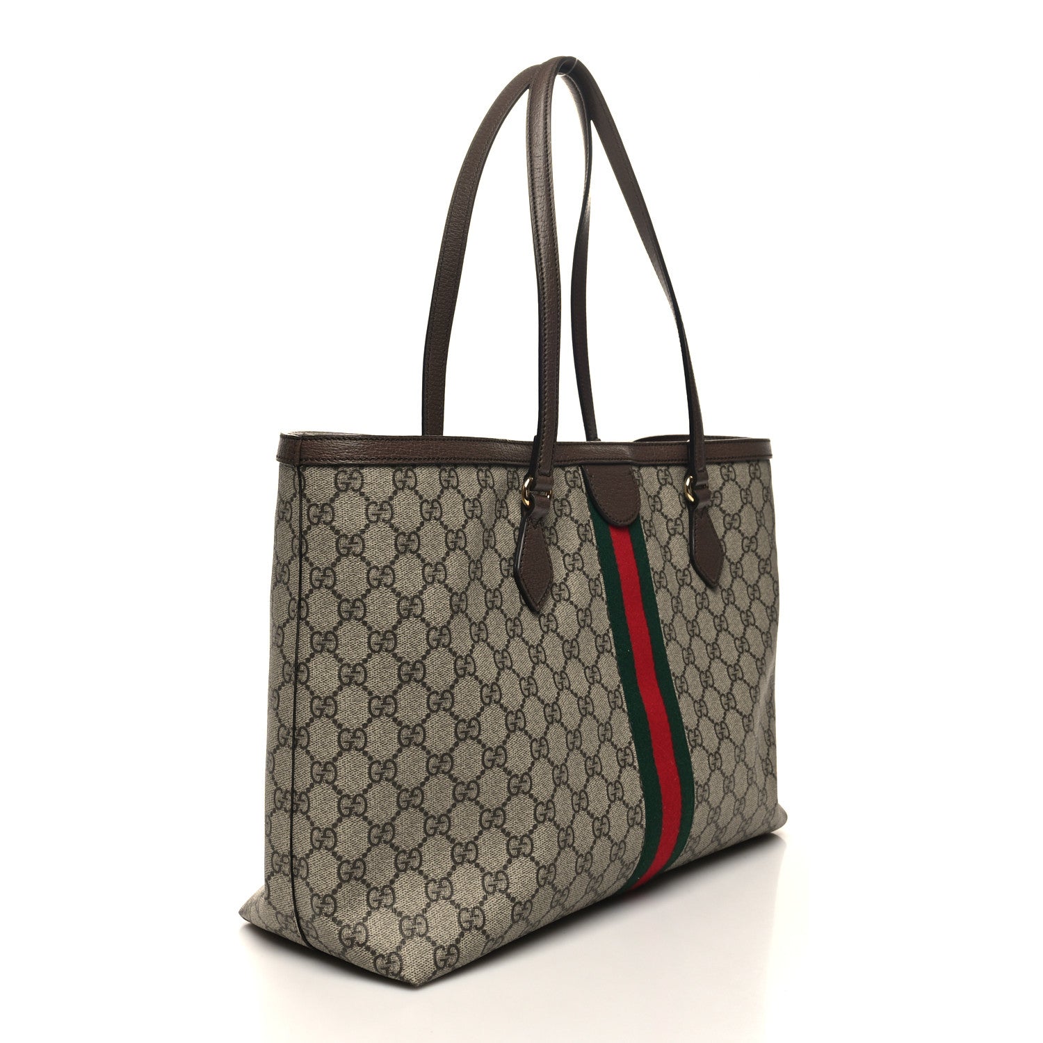 Gucci GG Supreme Monogram Medium Ophidia Shopping Tote Brown 2 of 10