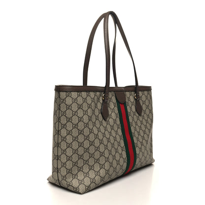 Gucci GG Supreme Monogram Medium Ophidia Shopping Tote Brown 2 of 10