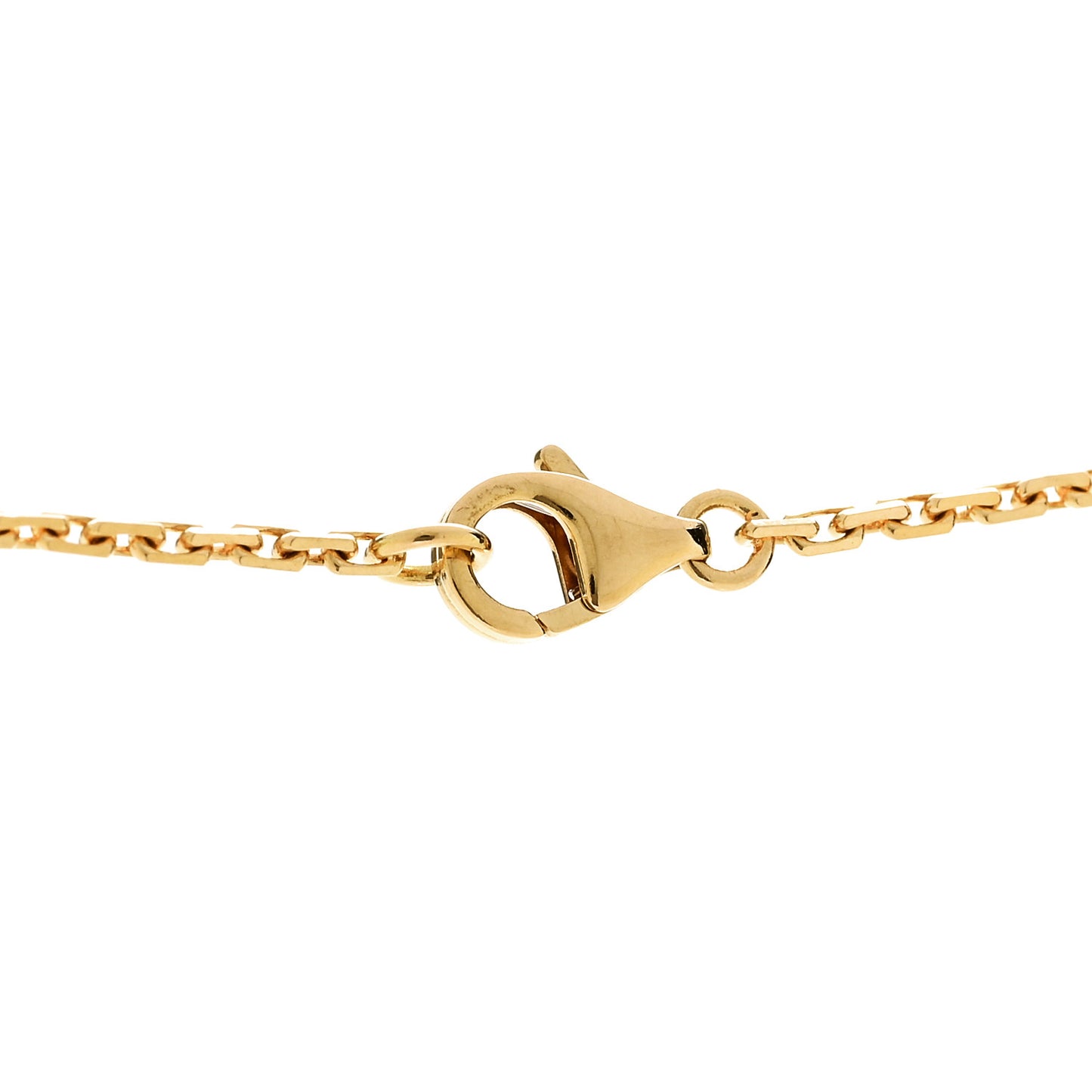 18K Yellow Gold Diamond Interlocking LOVE Necklace