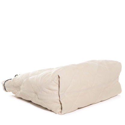 Lanvin Lambskin Quilted Amalia Cabas Tote Beige 4 of 8