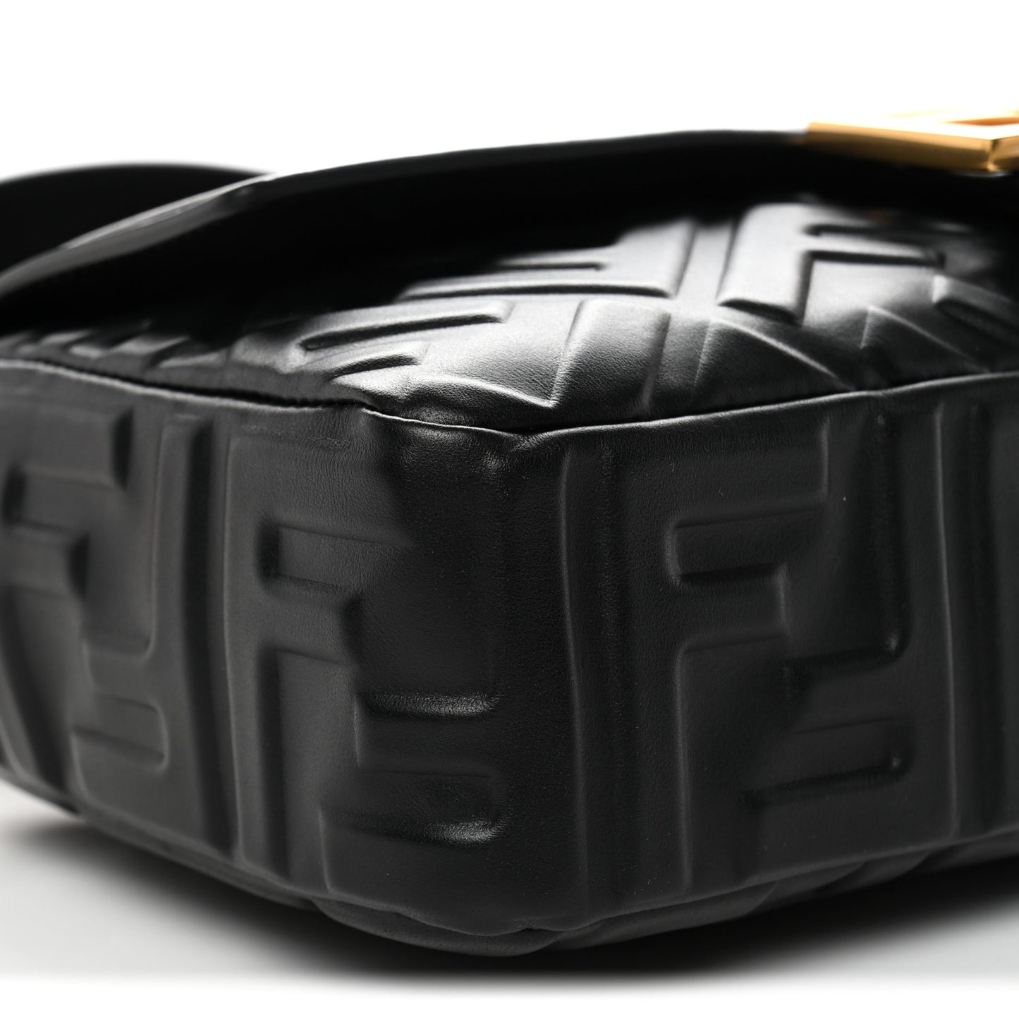 Nappa FF 1974 Embossed Baguette Black