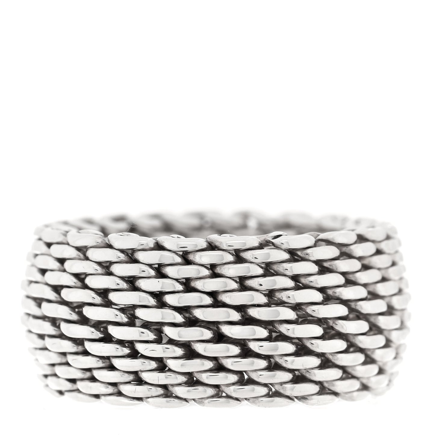 Sterling Silver Somerset Mesh Ring 53 6.5