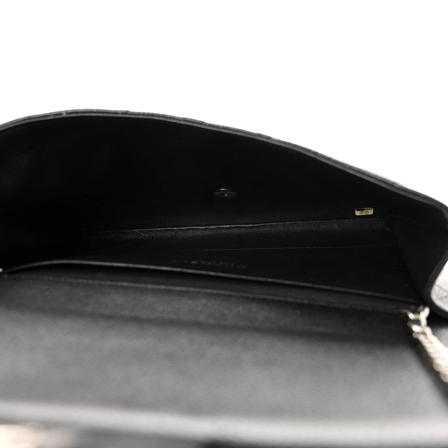 Chanel Caviar Quilted Clutch With Chain Flap Black 5 of 13