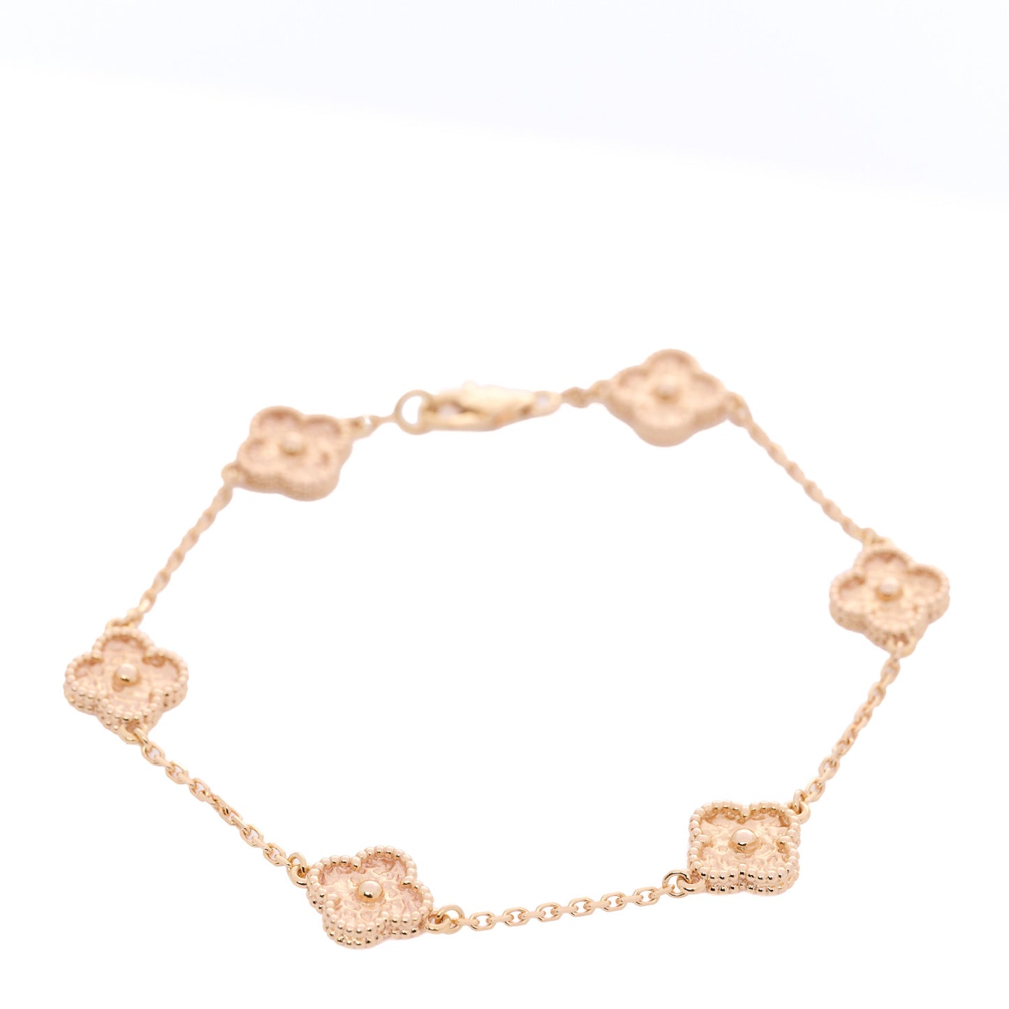 18K Rose Gold 6 Motifs Sweet Alhambra Bracelet