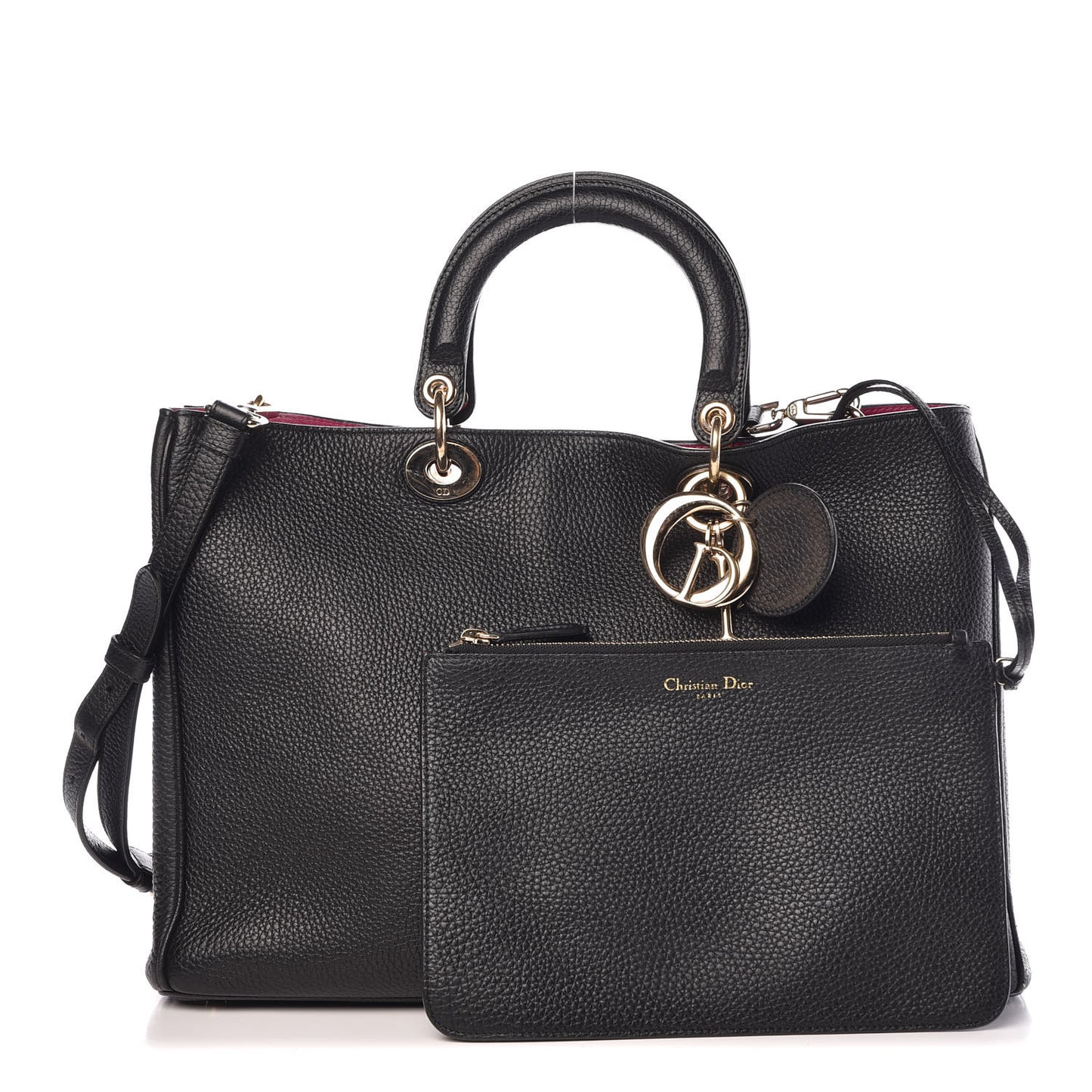 Bullcalf Large Diorissimo Tote Black Rose Indien
