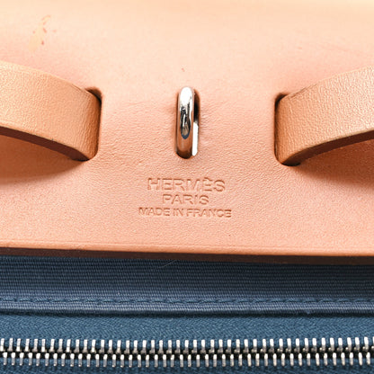 Hermes Toile Vache Hunter Herbag Zip 31 PM Azur Natural 7 of 14