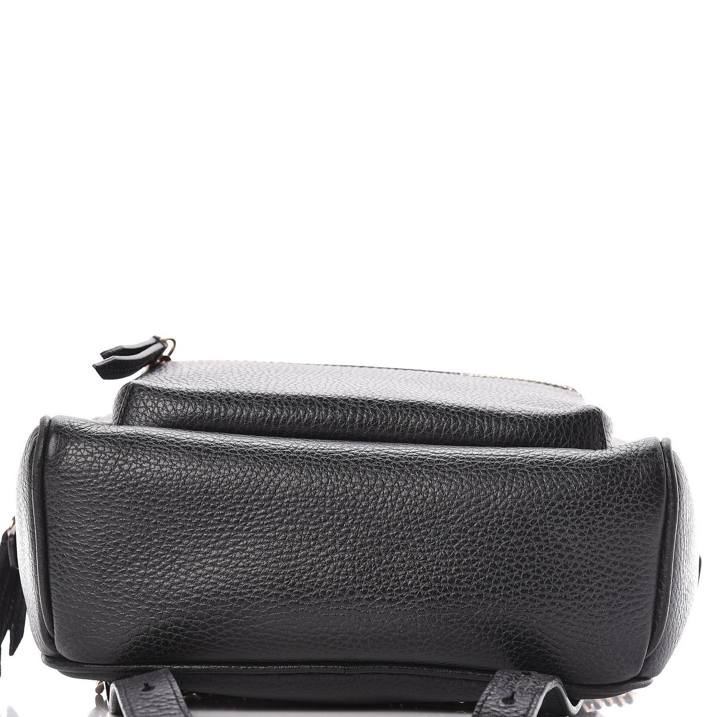 Pebbled Calfskin Soho Chain Backpack Black