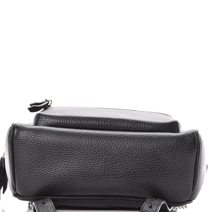 Gucci Pebbled Calfskin Soho Chain Backpack Black 17 of 18