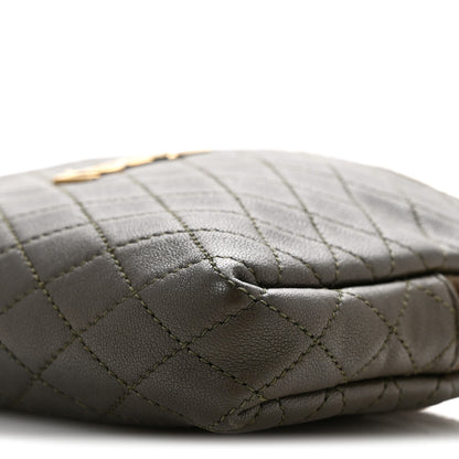 Saint Laurent Lambskin Quilted Gaby Zipped Pouch 9 of 14