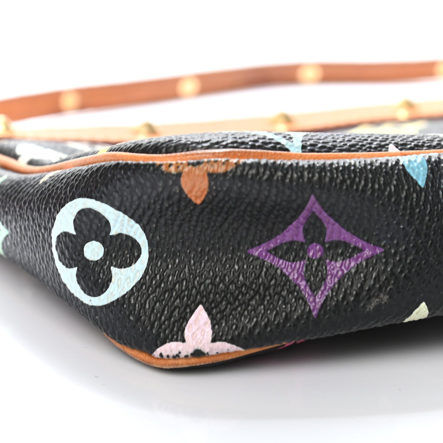 Louis Vuitton Monogram Multicolor Pochette Accessories Black 8 of 10