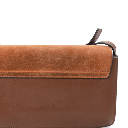 Chloe Suede Calfskin Small Faye Shoulder Bag Tobacco 10 of 11