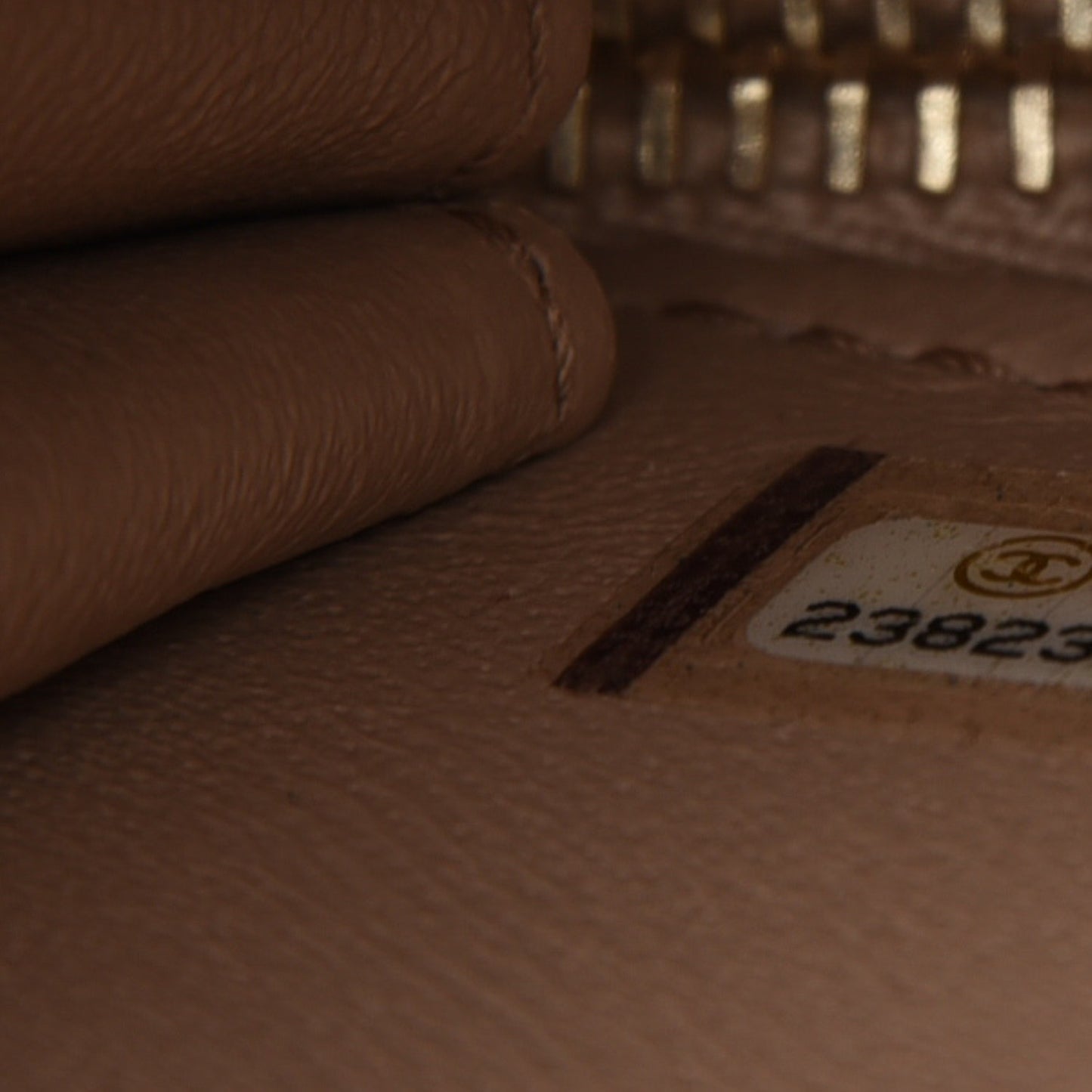 Caviar Quilted Small Business Affinity Flap Beige