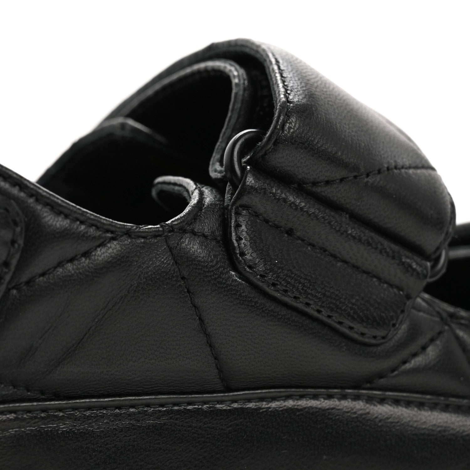 Prada Nappa Quilted Padded Slingback Sandals 37.5 Black 11 of 17