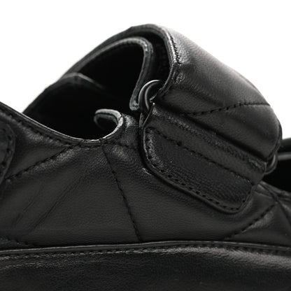 Prada Nappa Quilted Padded Slingback Sandals 37.5 Black 11 of 17