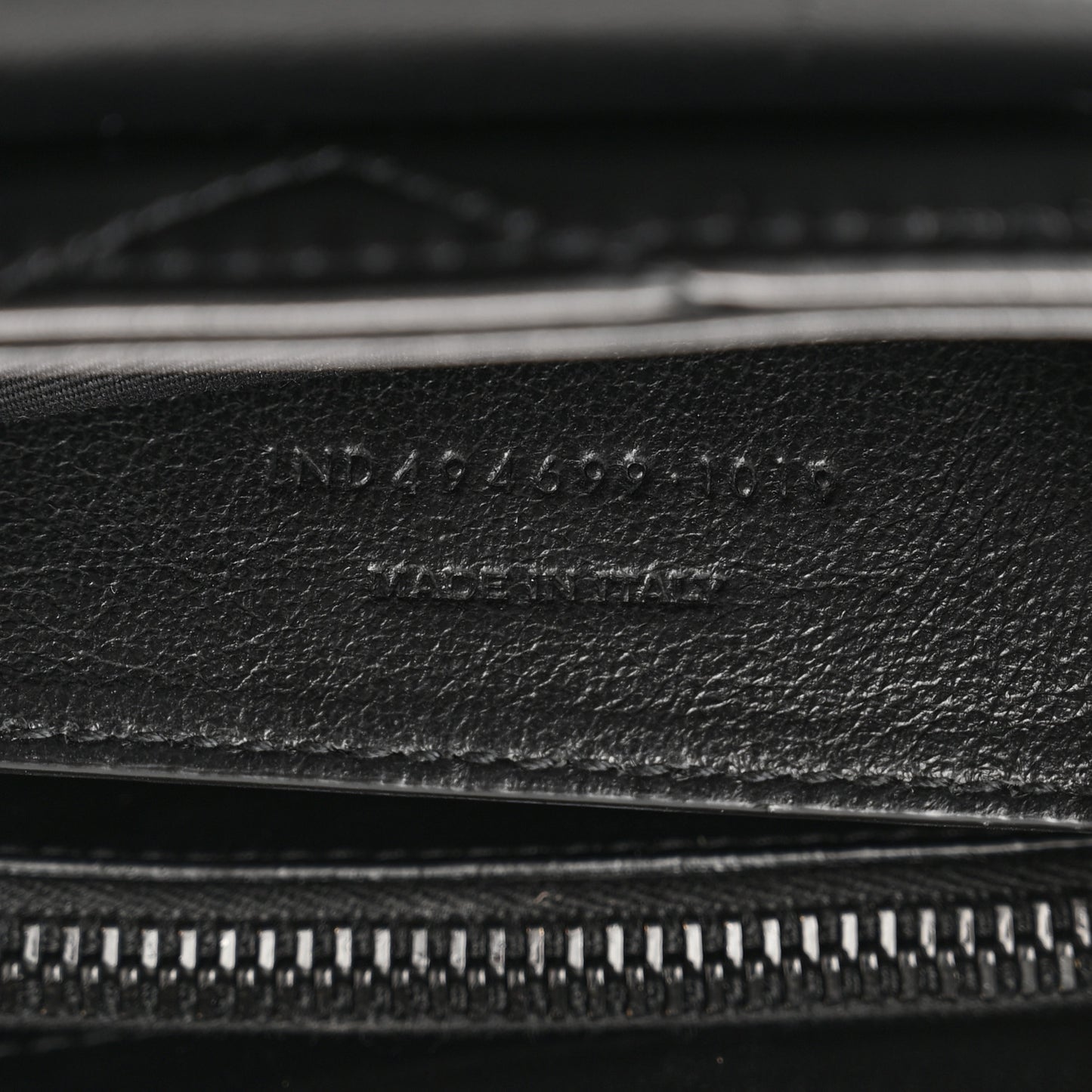 Calfskin Y Quilted Monogram Monochrome Small Loulou Chain Satchel Black