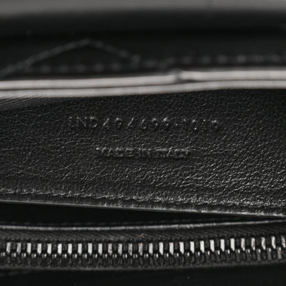 Saint Laurent Calfskin Y Quilted Monogram Monochrome Small Loulou Chain Satchel Black 8 of 11
