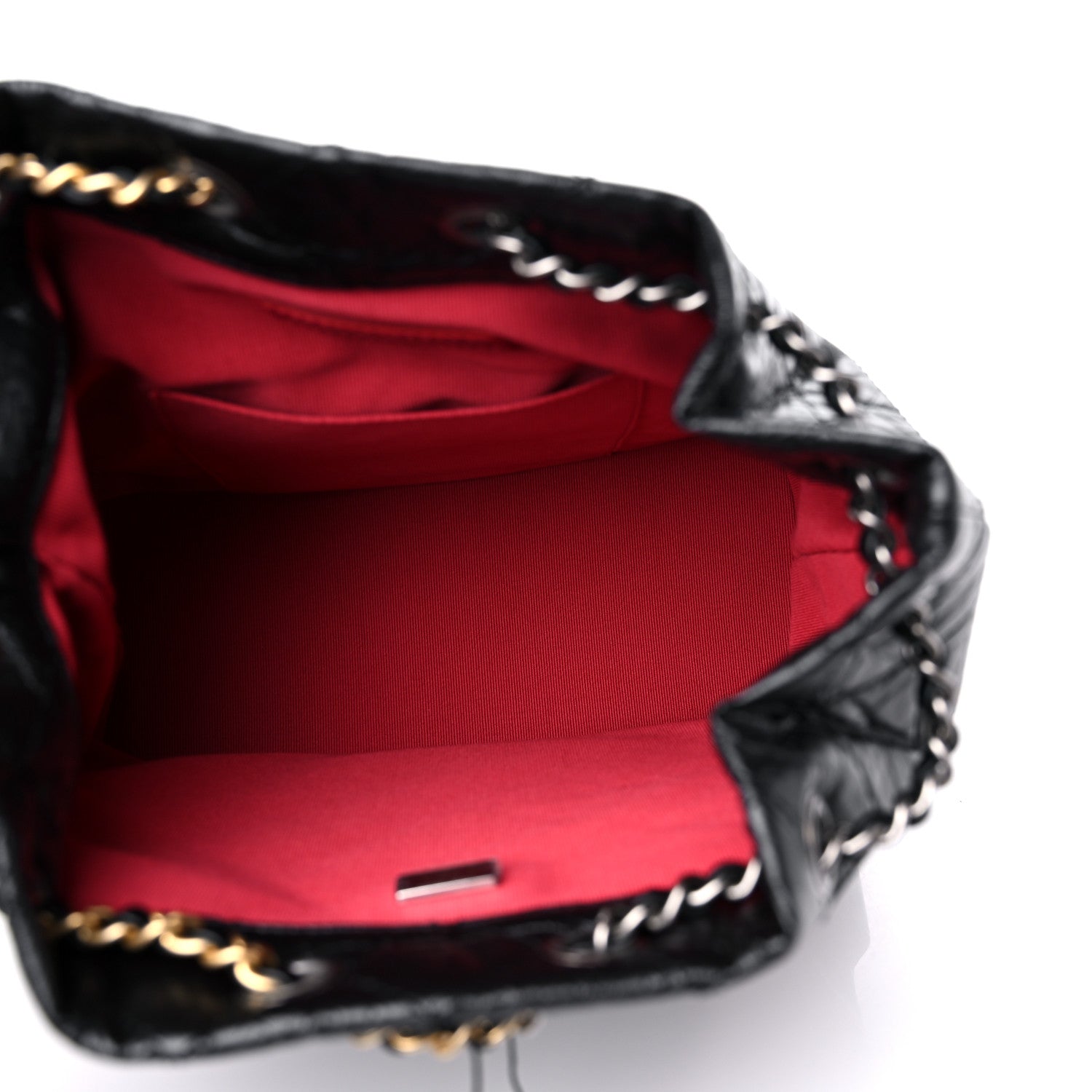 Chanel Aged Calfskin Quilted Small Gabrielle Backpack Black 5 of 10