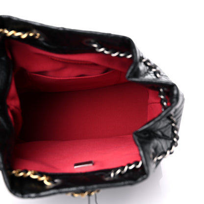 Chanel Aged Calfskin Quilted Small Gabrielle Backpack Black 5 of 10