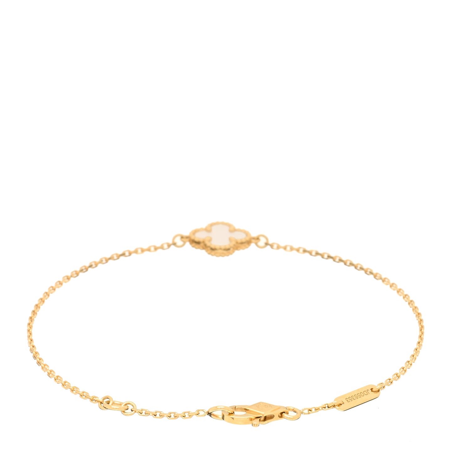 18K Yellow Gold Mother of Pearl Sweet Alhambra Bracelet