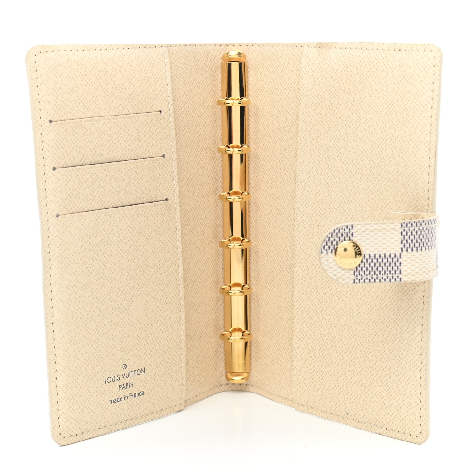 Louis Vuitton Damier Azur Small Ring Agenda Cover 5 of 6