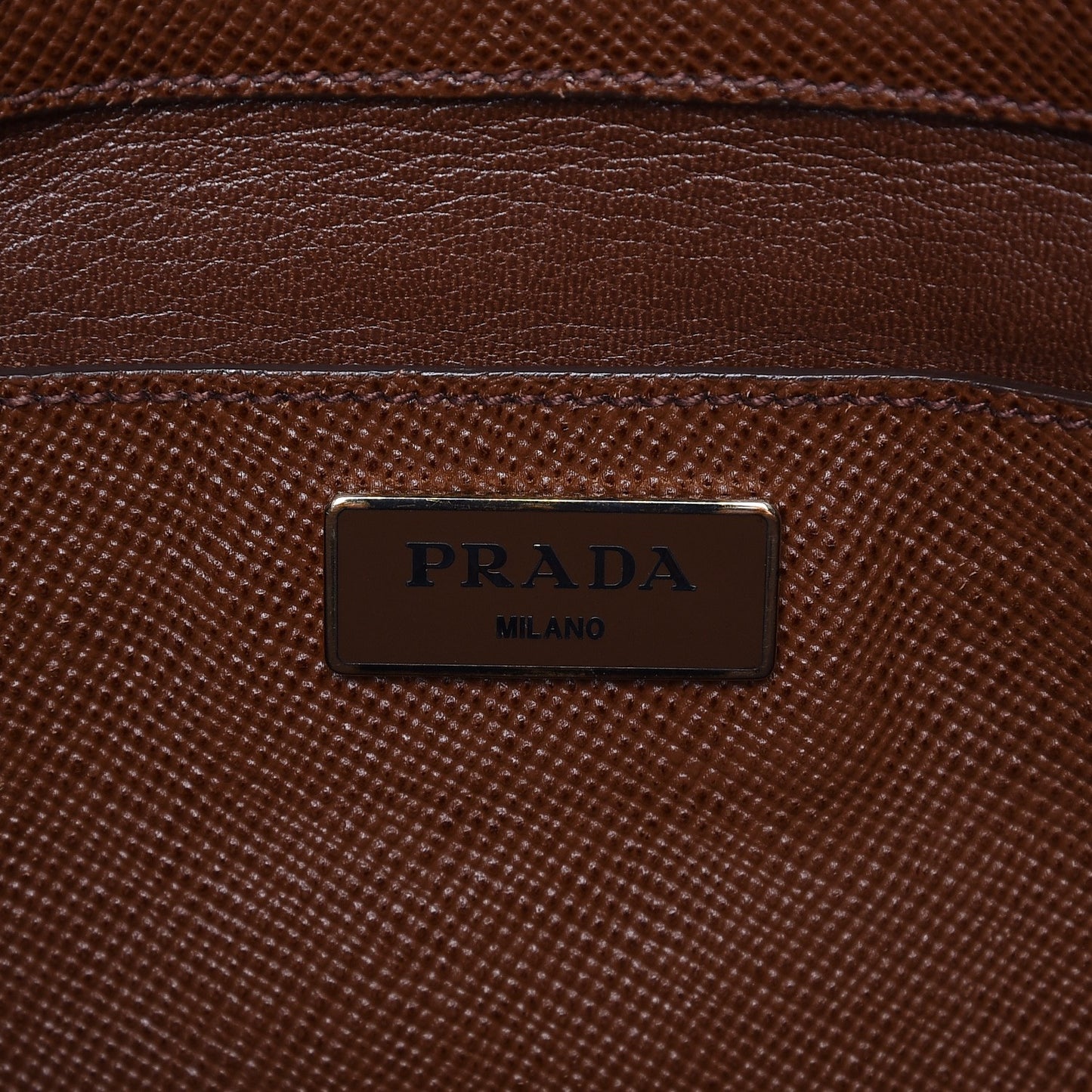 Saffiano Cuir Open Promenade Tote Palissandro
