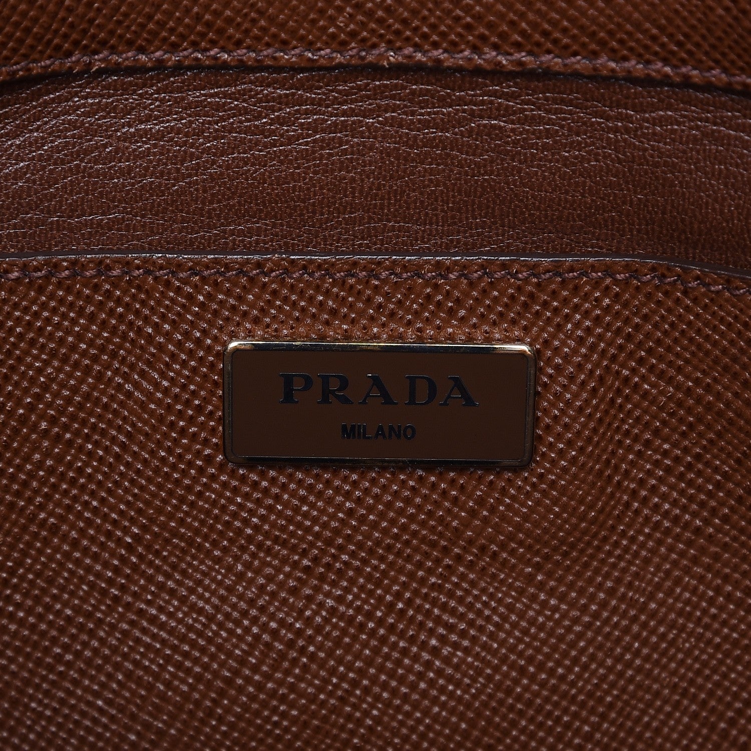 Prada Saffiano Cuir Open Promenade Tote Palissandro 7 of 13