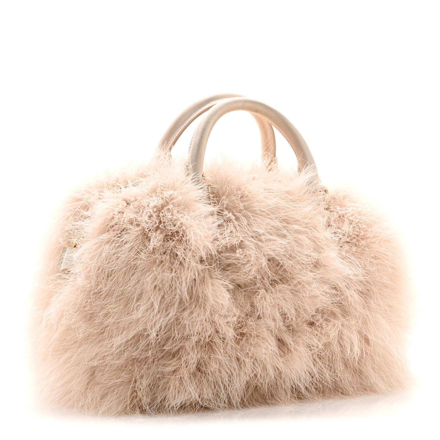 Louis Vuitton Ostrich Feather Speedy 25 Blush Ivory 4 of 10