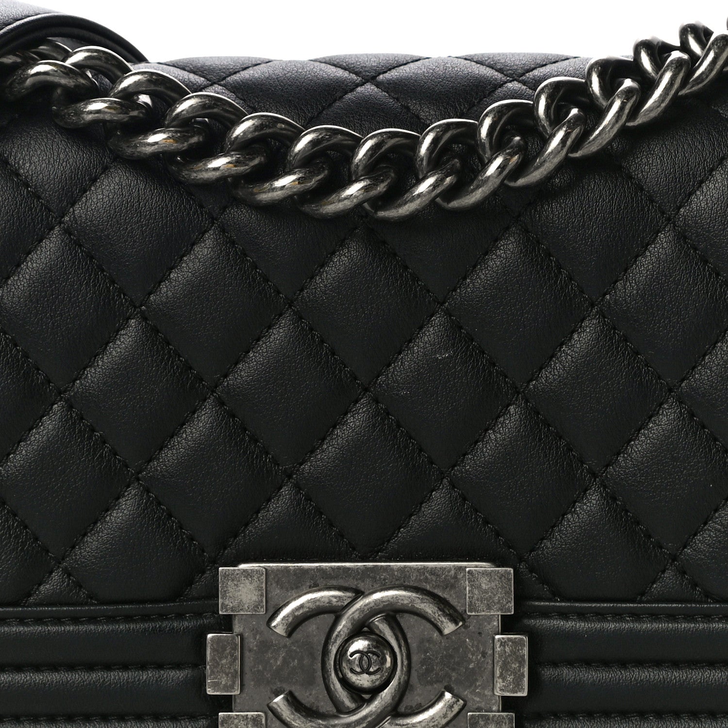 Chanel Calfskin Quilted Small Boy Flap Black 8 of 10