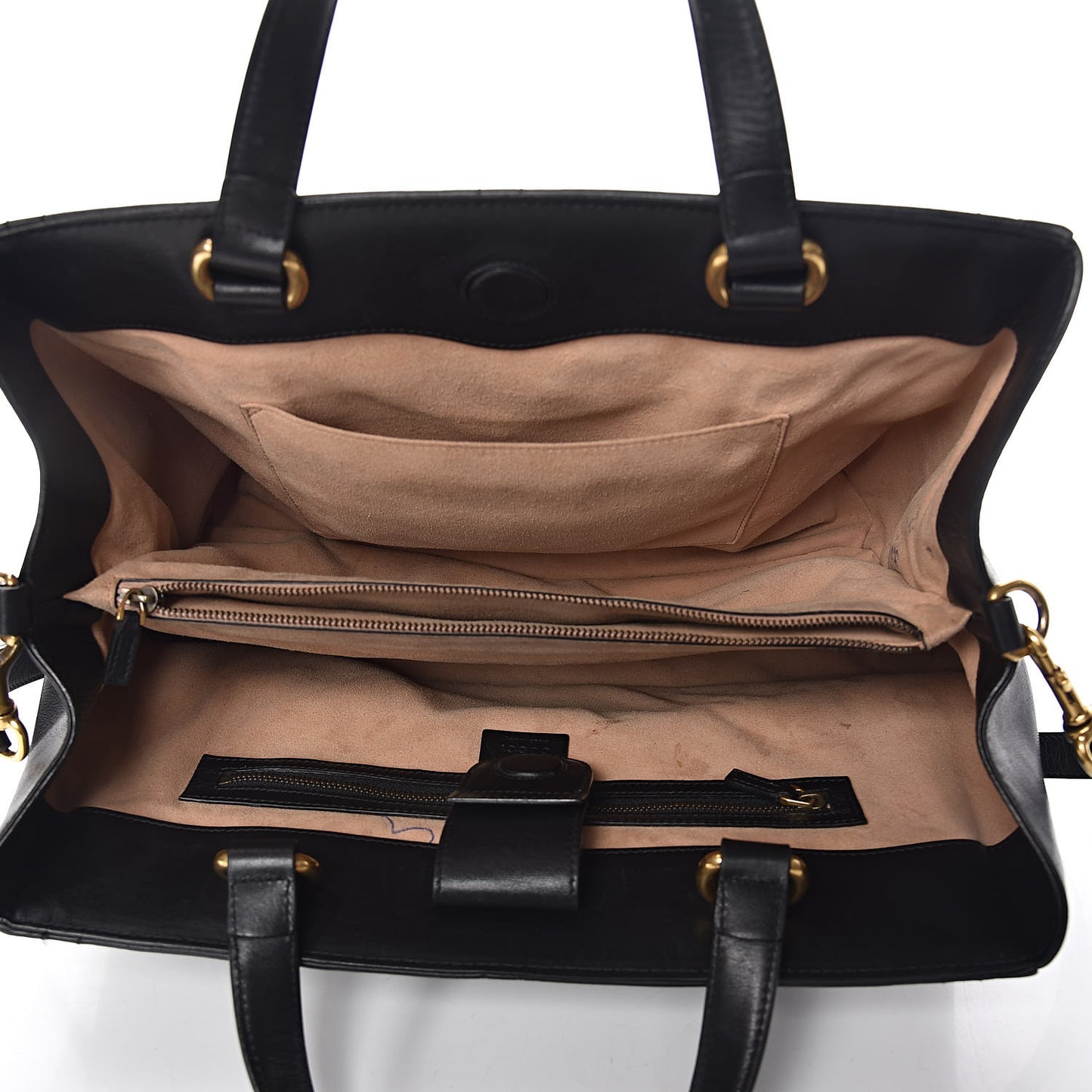 Calfskin Matelasse Studded Medium GG Marmont Tote Black