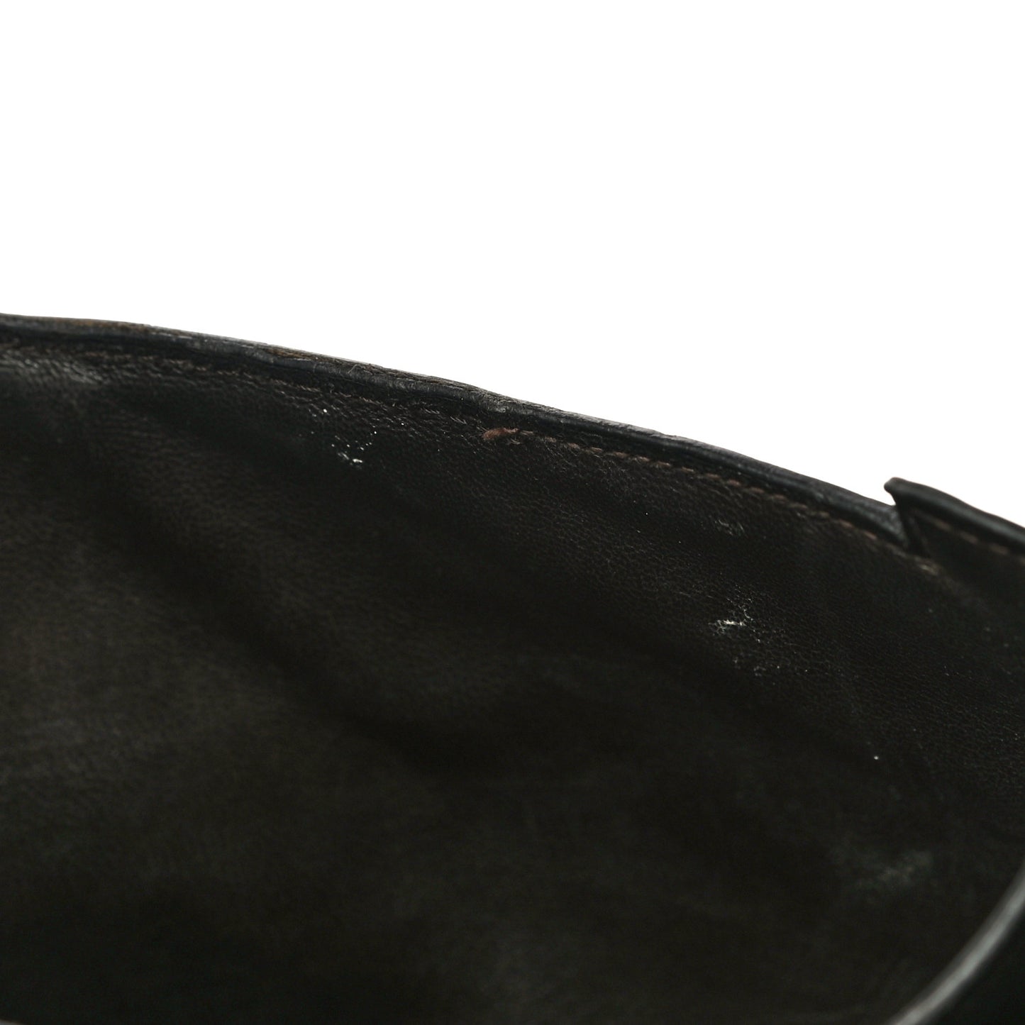Shiny Porosus Crocodile Lydie Clutch Chocolate