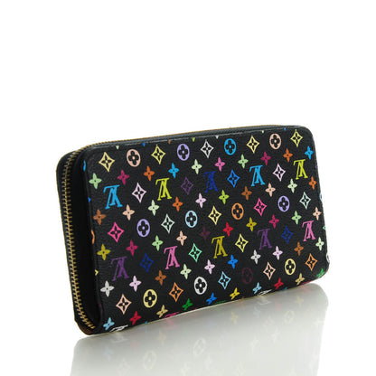 Louis Vuitton Monogram Multicolor Zippy Wallet Black 3 of 7