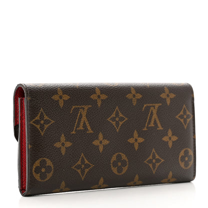 Louis Vuitton Monogram Emilie Wallet Rouge 2 of 12