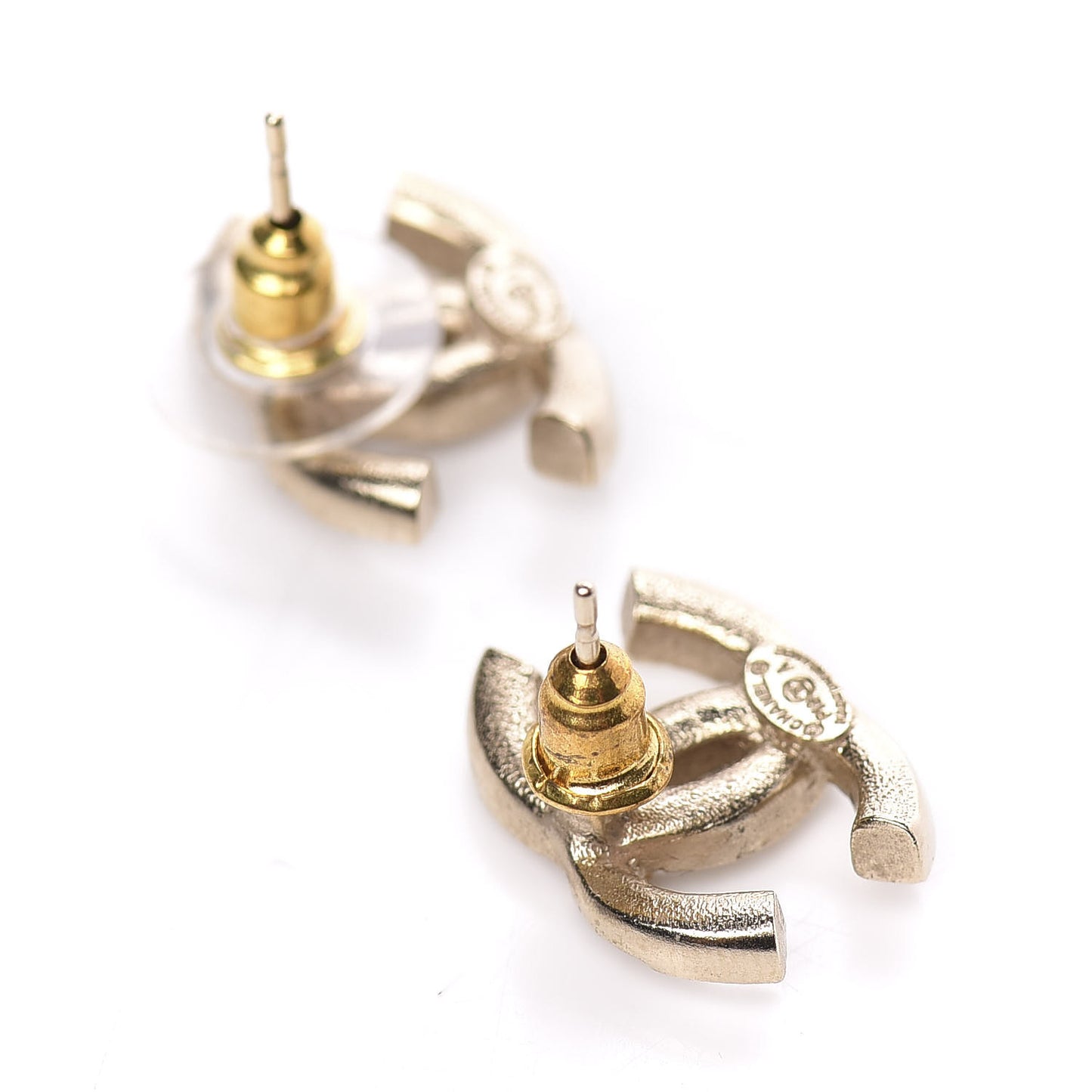 Crystal Nefertiti CC Earrings Gold