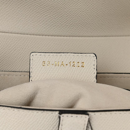 Christian Dior Grained Calfskin Saddle Bag With Strap Latte 7 of 11