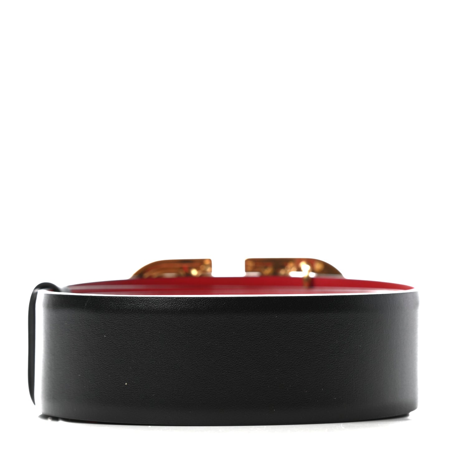 Glossy Calfskin VLogo Reversible 40mm Belt 85 34 Black Rouge Pur