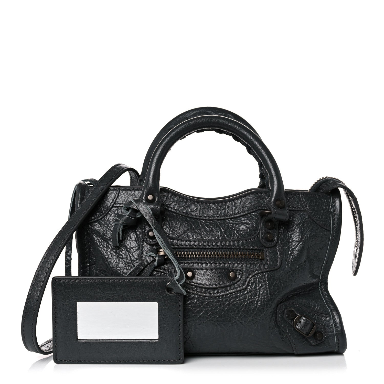 Balenciaga Agneau Arena Classic Hardware Nano City Dark Grey 1 of 10