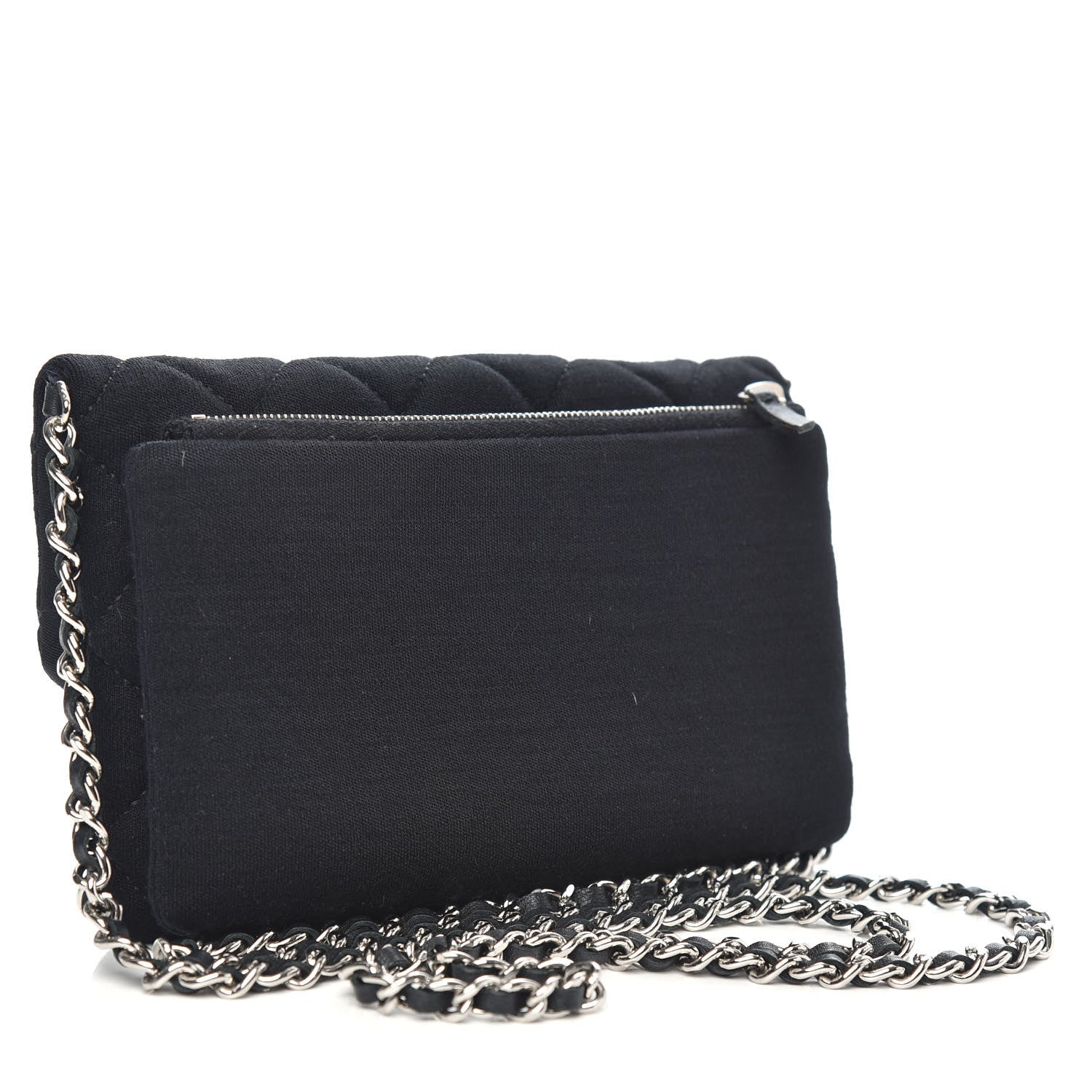 Chanel Jersey Quilted Mini Flap Black 3 of 10