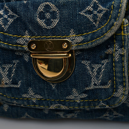 Louis Vuitton Monogram Denim Baggy PM Blue 10 of 13