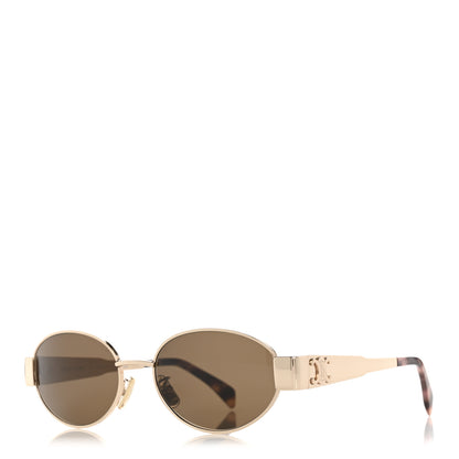 Celine Metal Triomphe 01 Sunglasses CL40235U Rose Gold Brown 1 of 7