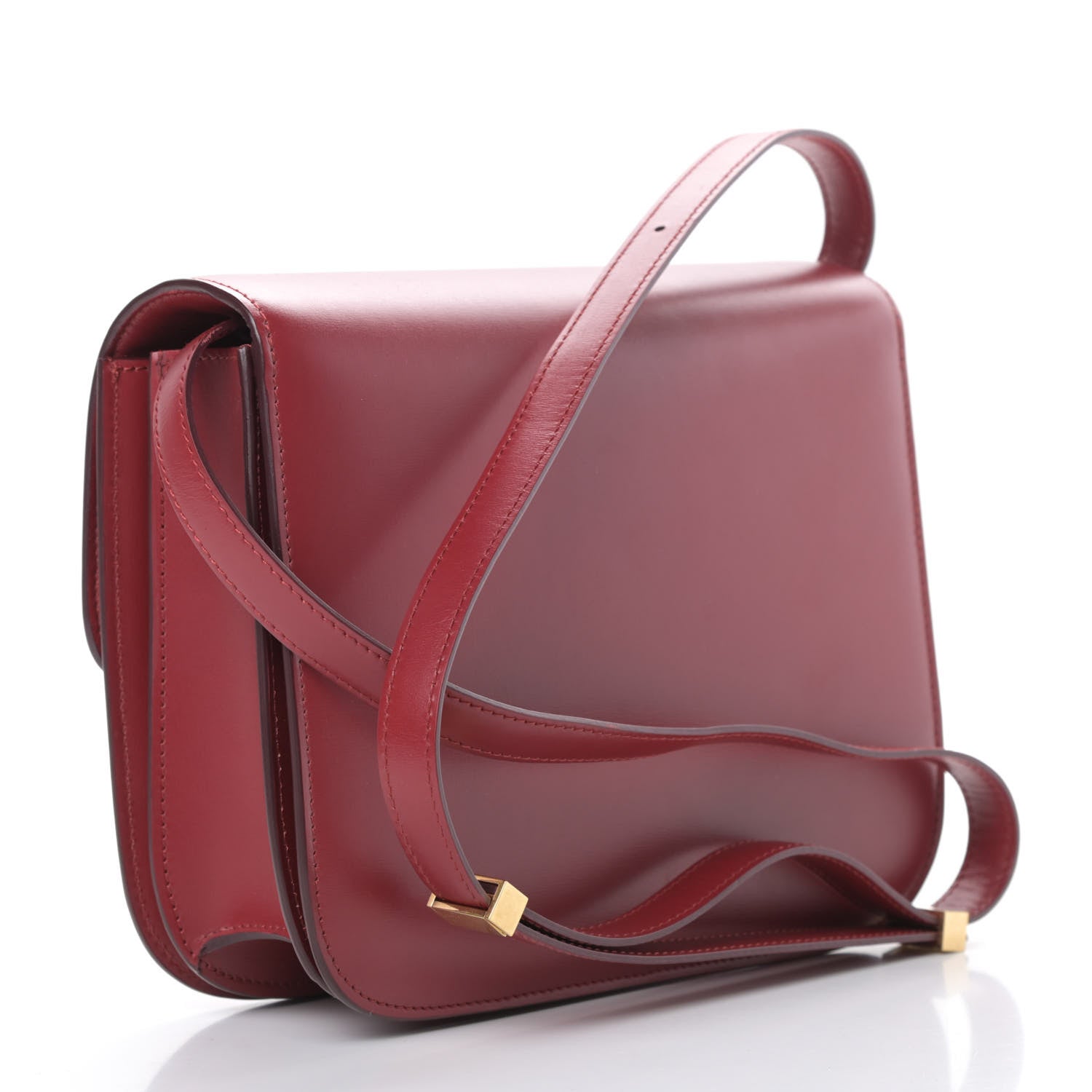 Celine Box Calfskin Medium Classic Box Flap Bag Red 3 of 10