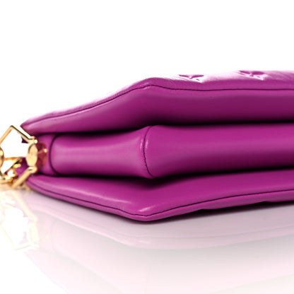 Louis Vuitton Lambskin Embossed Monogram Coussin BB Orchid 7 of 9