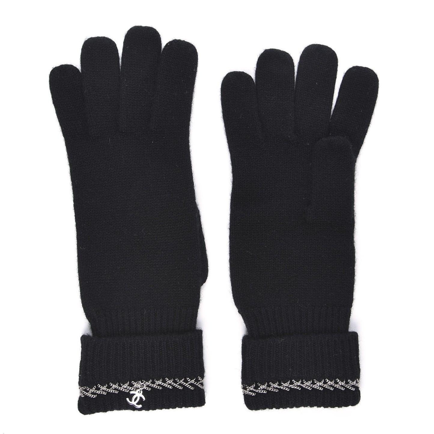 Cashmere Chain CC Gloves Black